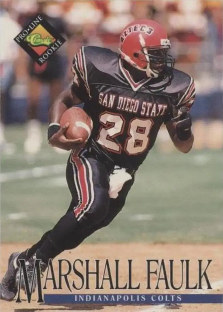 1994 Classic Pro Line Live - Marshall Faulk #329 (RC)