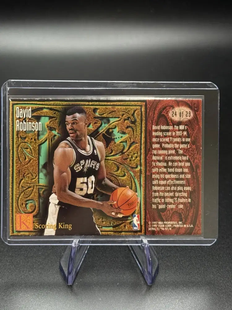 1996-97 Fleer Ultra David Robinson Scoring Kings #24/29 Spurs HOF Insert