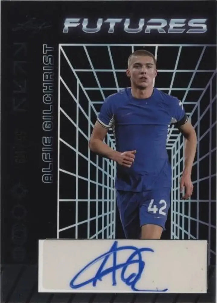 2024 Leaf Futures Alfie Gilchrist Auto RC #137/149 Chelsea Rookie Soccer Card
