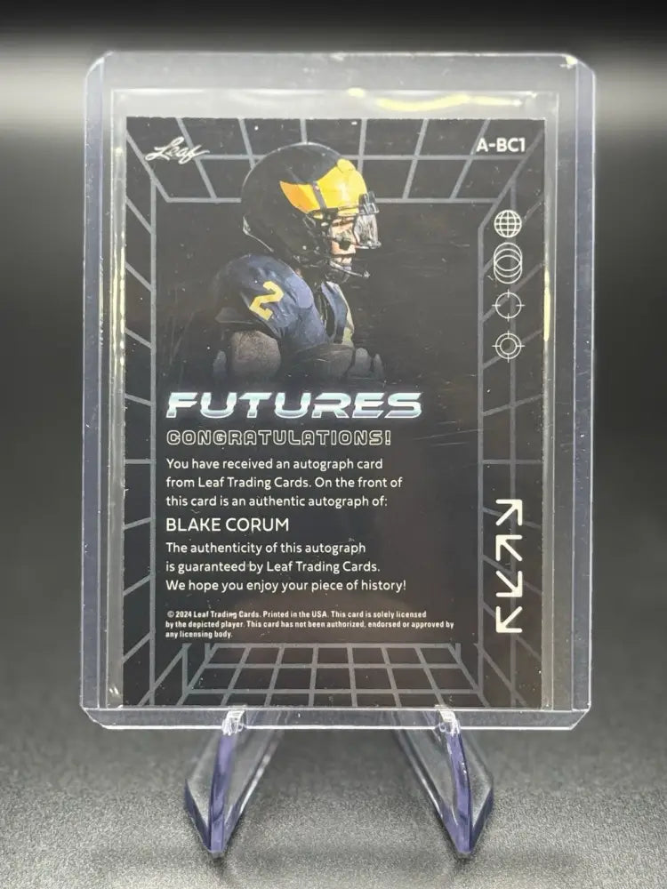 2024 Leaf Trinity Futures Blake Corum Autograph /149 #A-BC1 RC
