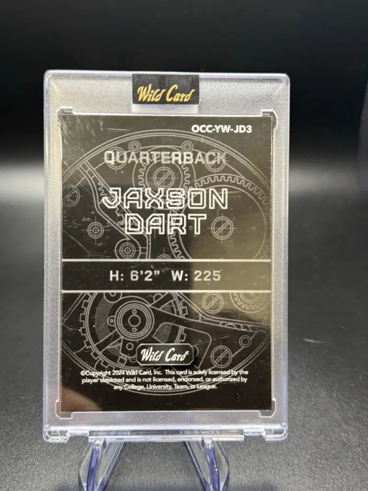 2024 Wild Card Alumination QB1 Jaxson Dart Rookie RC 1/1 SSP Ole Miss QB Rare