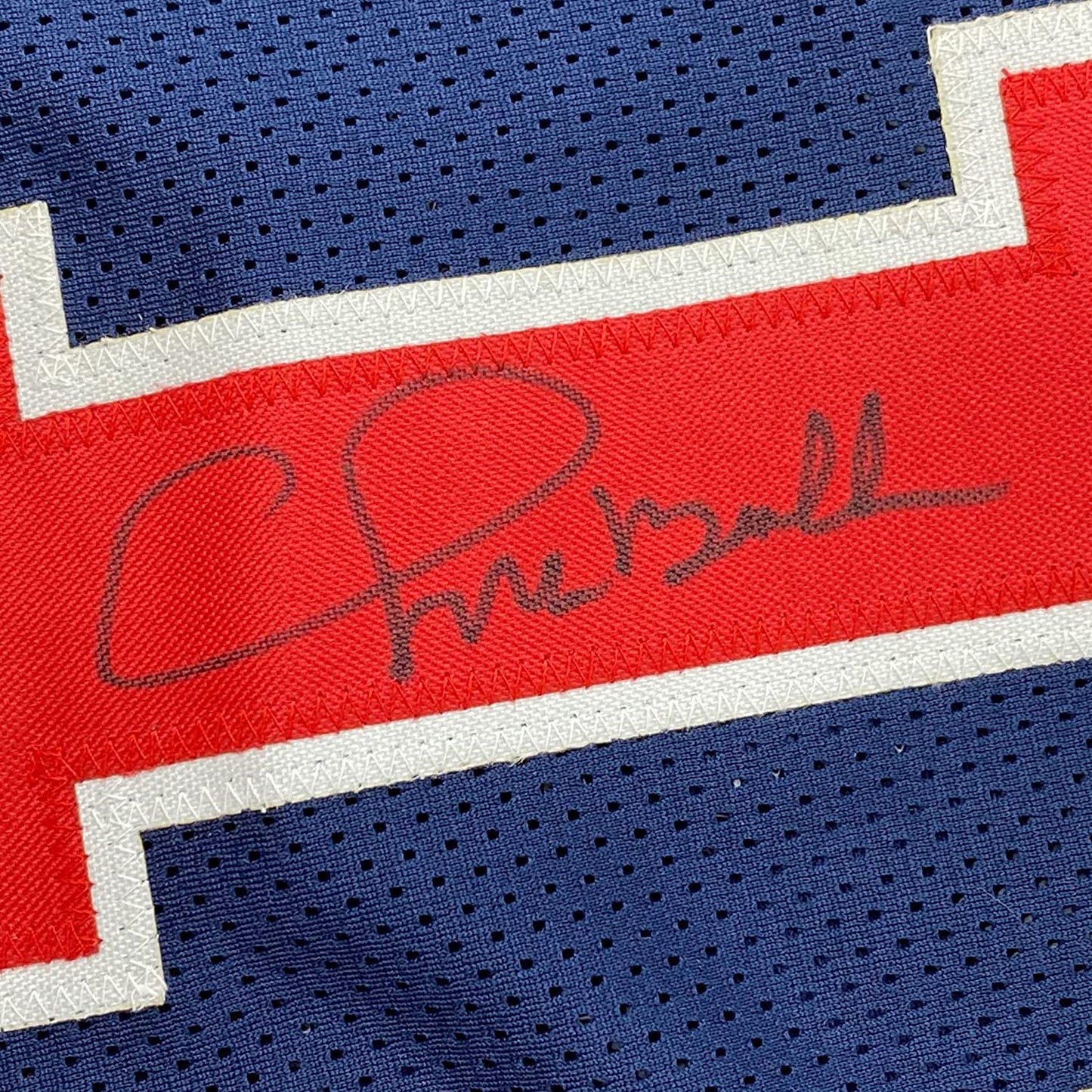 Framed Autographed/Signed Chris Mullin 35x39 1992 Dream Team USA Olympics Blue Basketball Jersey JSA COA