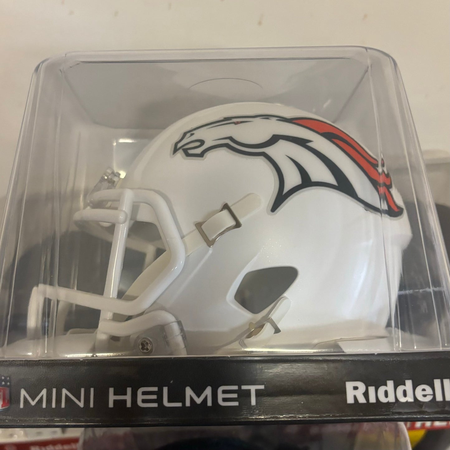 Denver Broncos NFL Mini Speed Football Helmet 2024 On Field Alternate