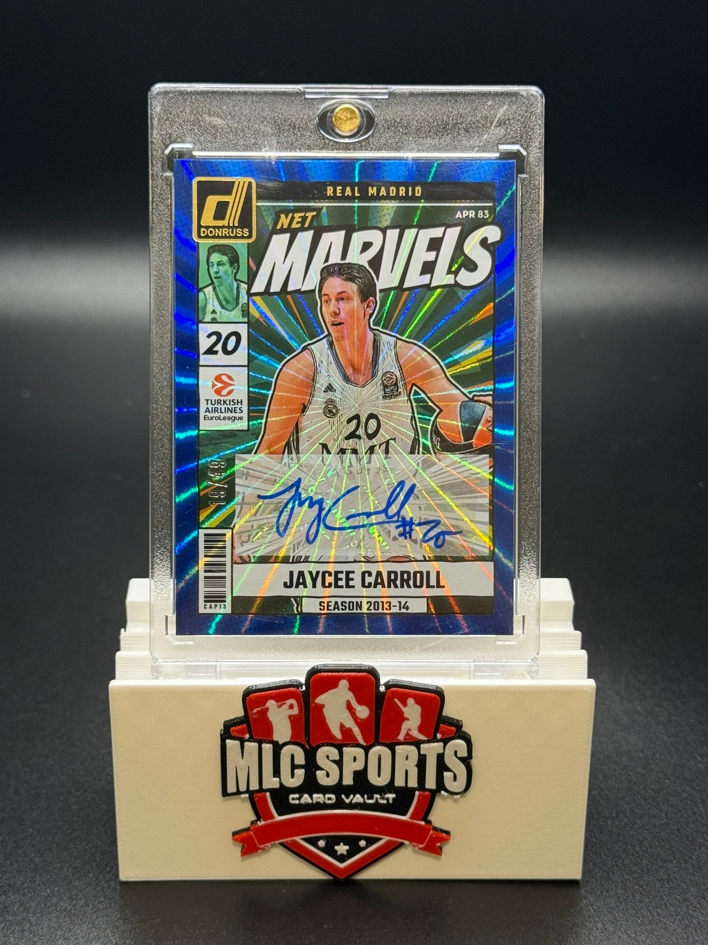 2024-25 Panini Donruss EuroLeague Jaycee Carroll Auto Real Madrid