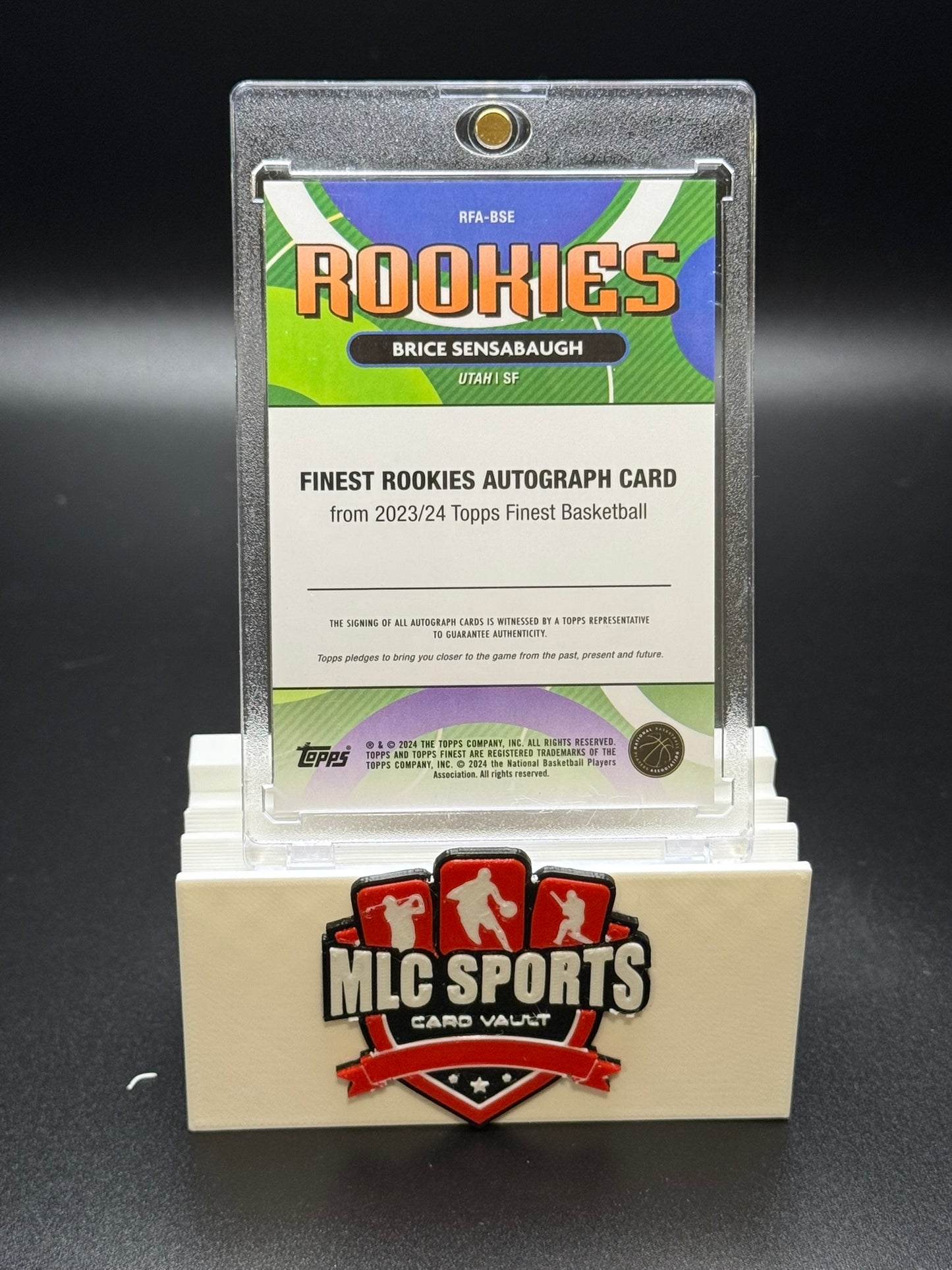 2023-24 Topps Finest Rookies Brice Sensabaugh Auto /50 Gold