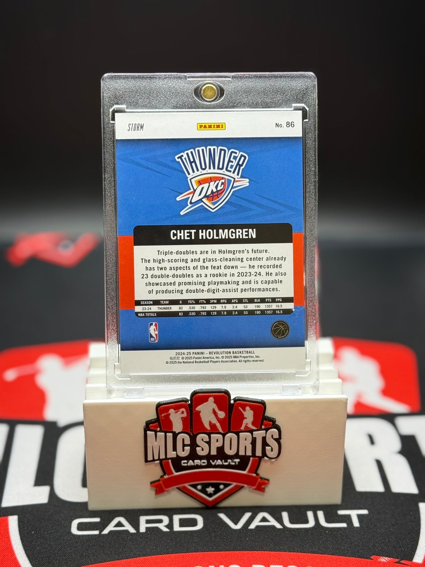 2024-25 Panini Revolution Chet Holmgren Storm #86 Thunder