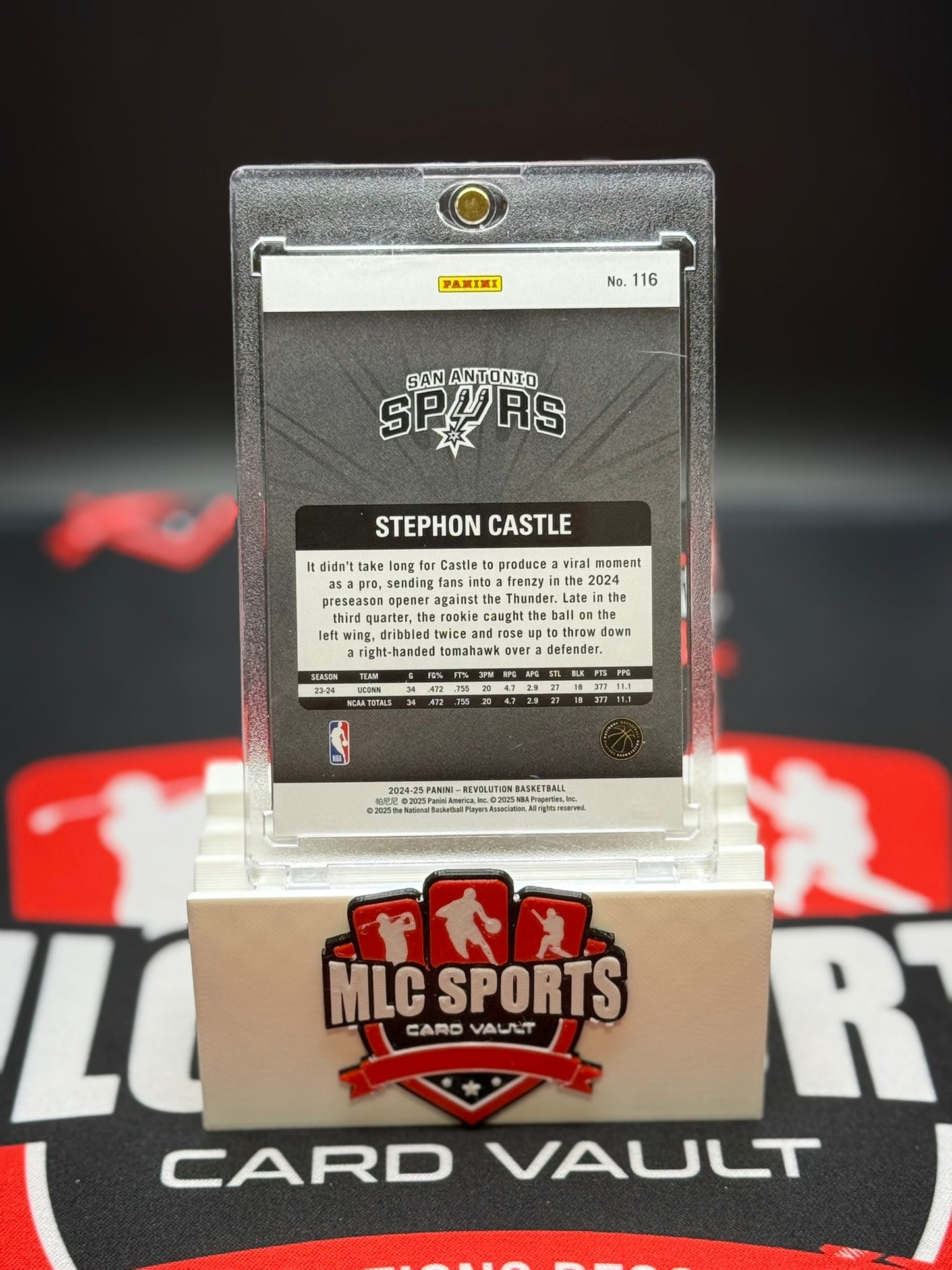 2024-25 Panini Revolution Stephon Castle Storm RC #116