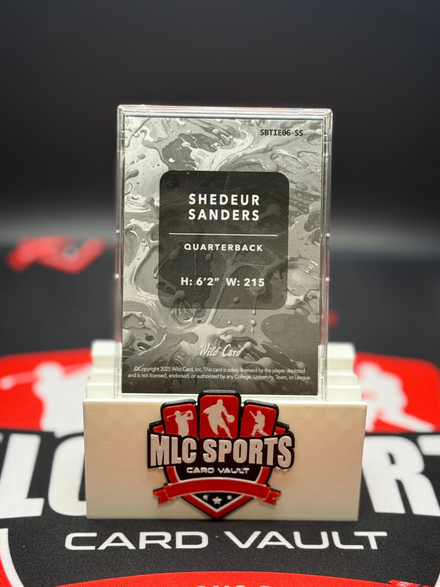 Shedeur Sanders Rookie 1/1 – Wild Card SPLAT Illumination