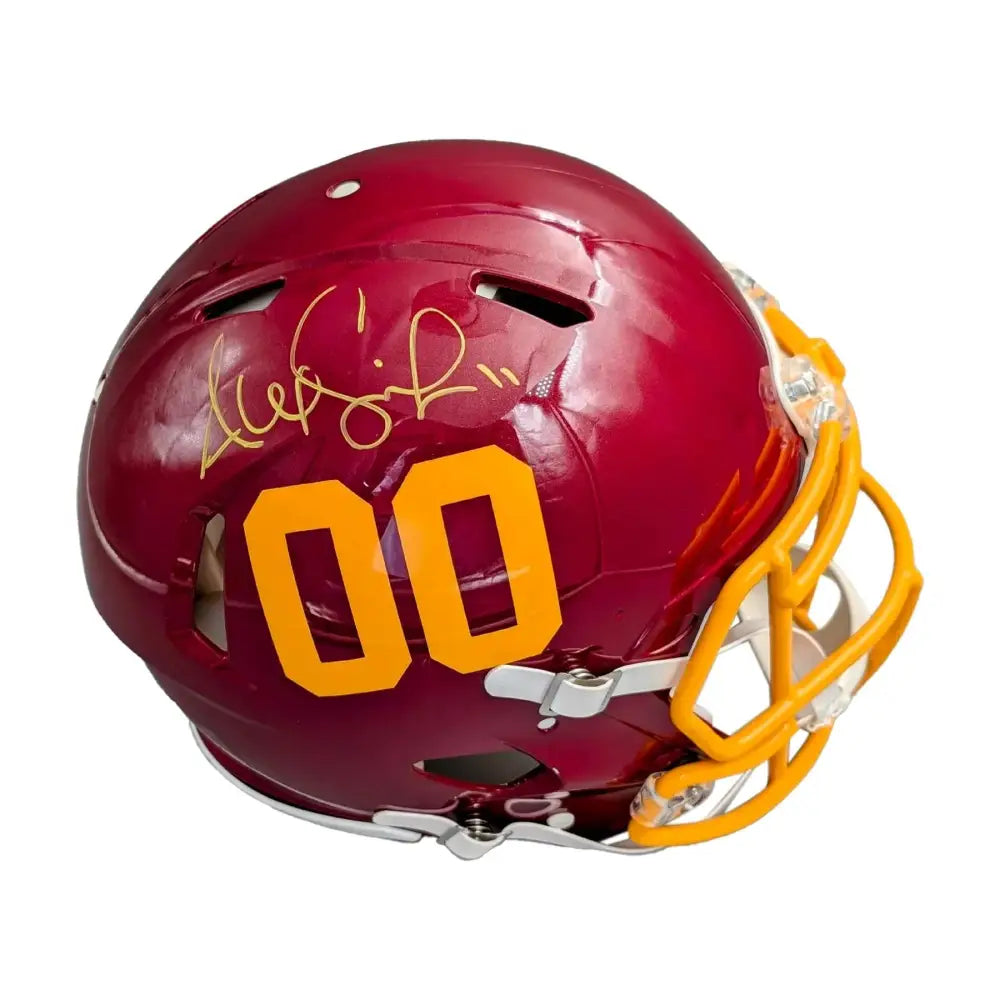 Alex Smith Autographed Washington Football Team 00 F/S Authentic Speed Helmet - Football Memorabilia