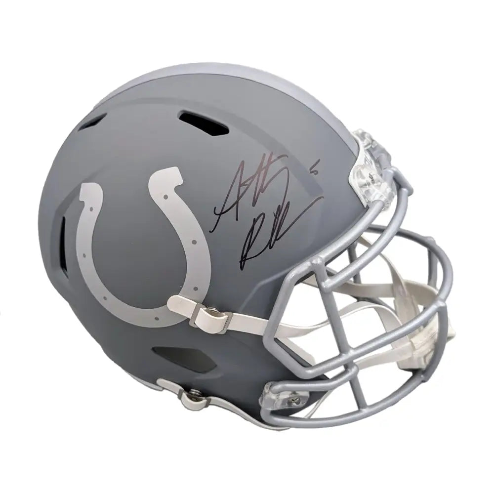 Anthony Richardson Autographed Full Size Slate Replica Helmet - Football Memorabilia
