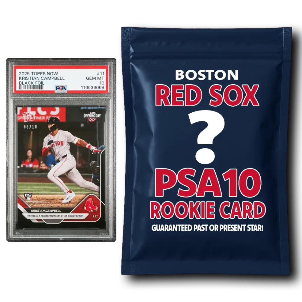 Boston Red Sox PSA 10 Graded Rookie Card Mystery Pack - Baseball Mystery Boxes – Sealed Packs Cards & Collectibles