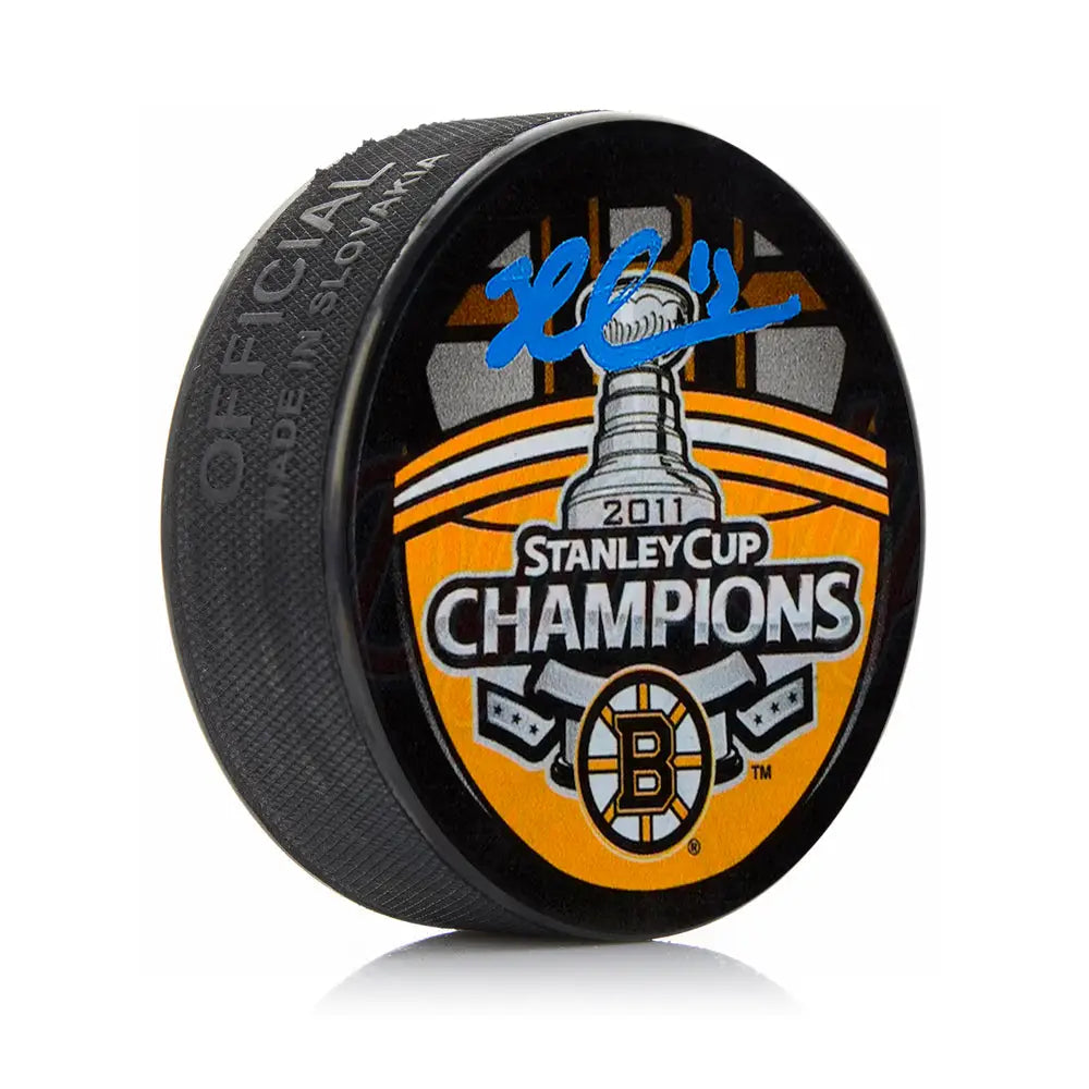 Brad Marchand Boston Bruins Autographed 2011 Stanley Cup Champions Hockey Puck - Hockey Memorabilia