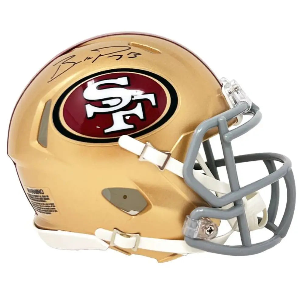 Brock Purdy Autographed 49ers Speed Mini Helmet - Fanatics Auth - Football Memorabilia