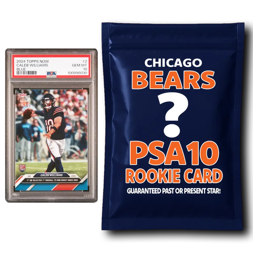 Chicago Bears PSA 10 Graded Rookie Card Mystery Pack - Football Mystery