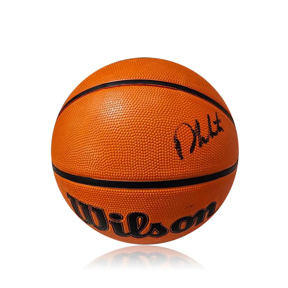 Derrick White Boston Celtics Autographed NBA Basketball - Basketball Memorabilia
