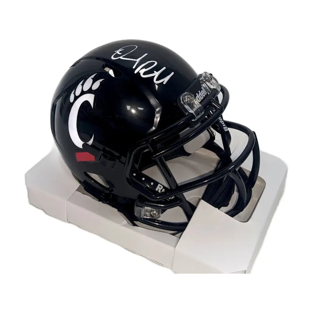 Desmond Ridder Autographed Cincinnati Bearcats Speed Mini Helmet- BAS - Football Memorabilia