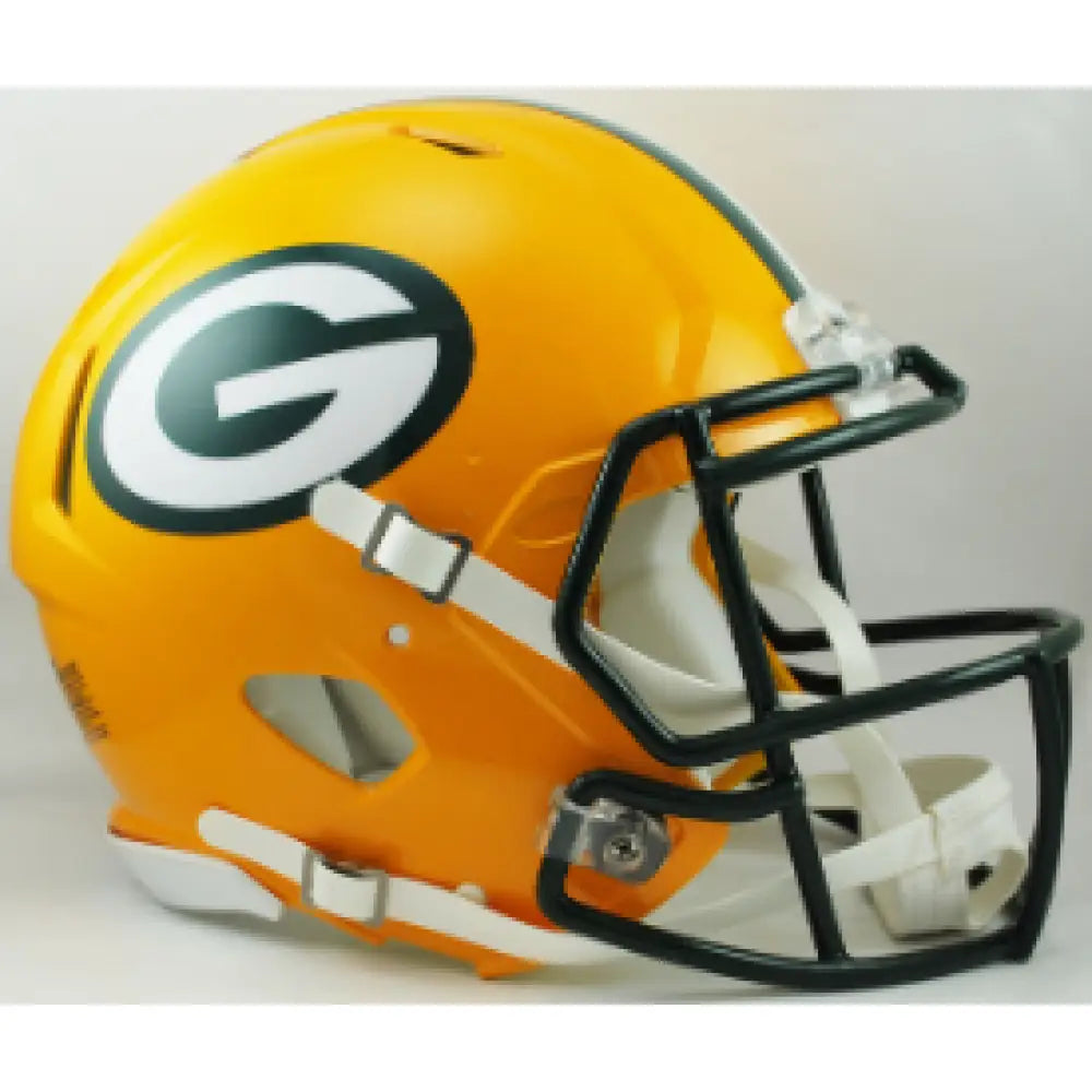 Green Bay Packers Full Size Authentic Revolution Speed Football Helmet - NFL - Helmets