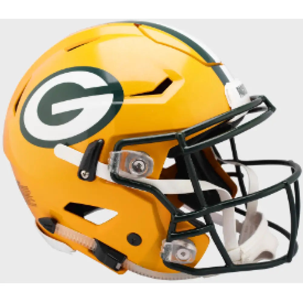 Green Bay Packers Full Size Authentic SpeedFlex Football Helmet - NFL - Helmets