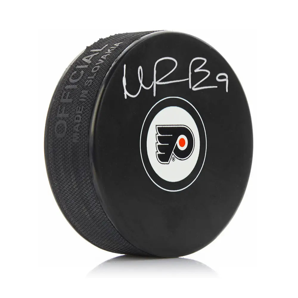 Ivan Provorov Philadelphia Flyers Autographed NHL Hockey Logo Puck - Hockey Memorabilia