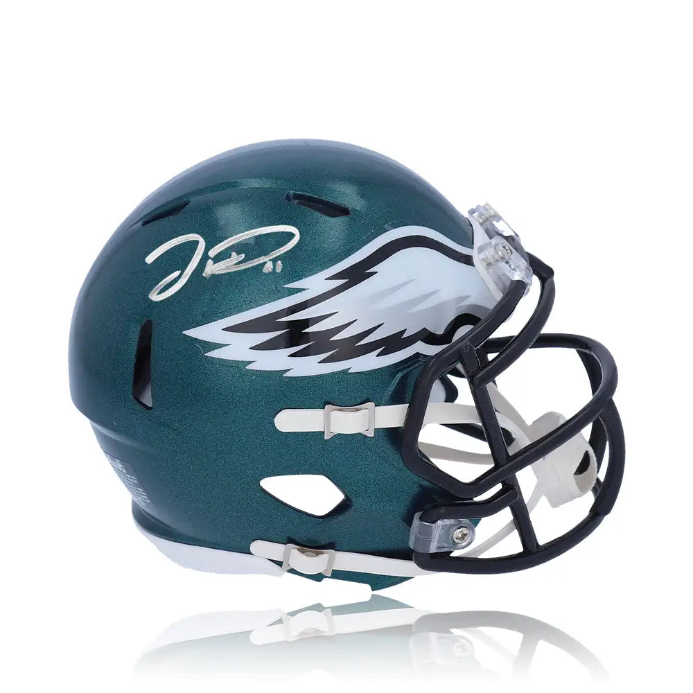 Jordan Davis Philadelphia Eagles Autographed Football Mini-Helmet - Football Memorabilia