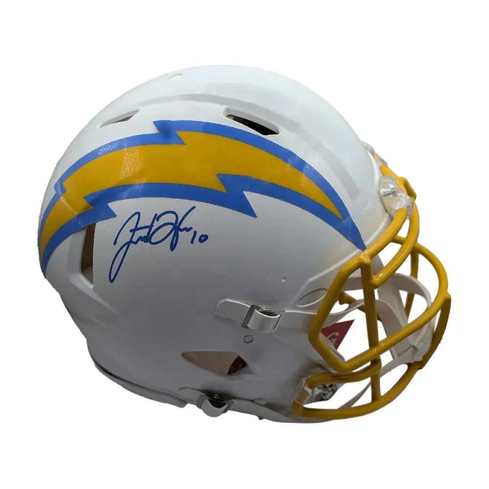 Justin Herbert Autographed Chargers Full Size Authentic Helmet - Football Memorabilia
