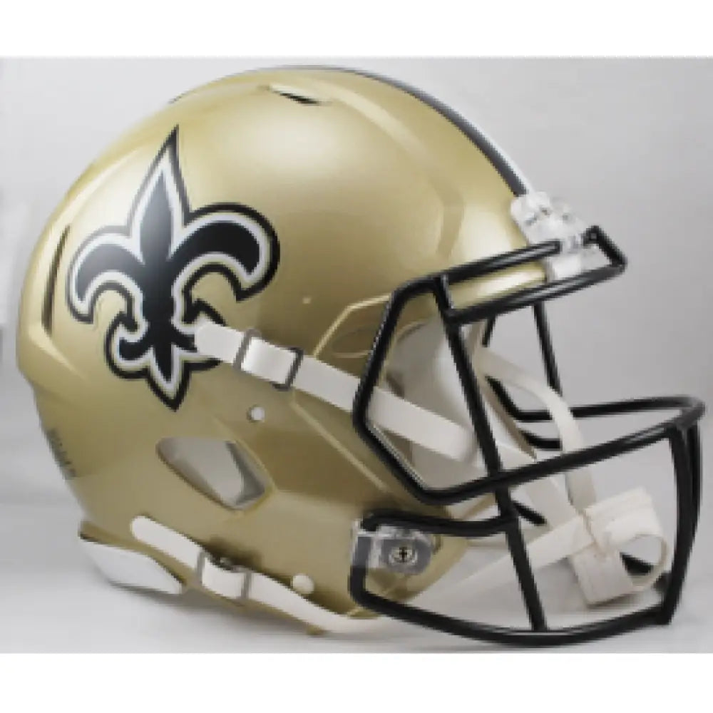 New Orleans Saints Full Size Authentic Speed Football Helmet - NFL - Helmets