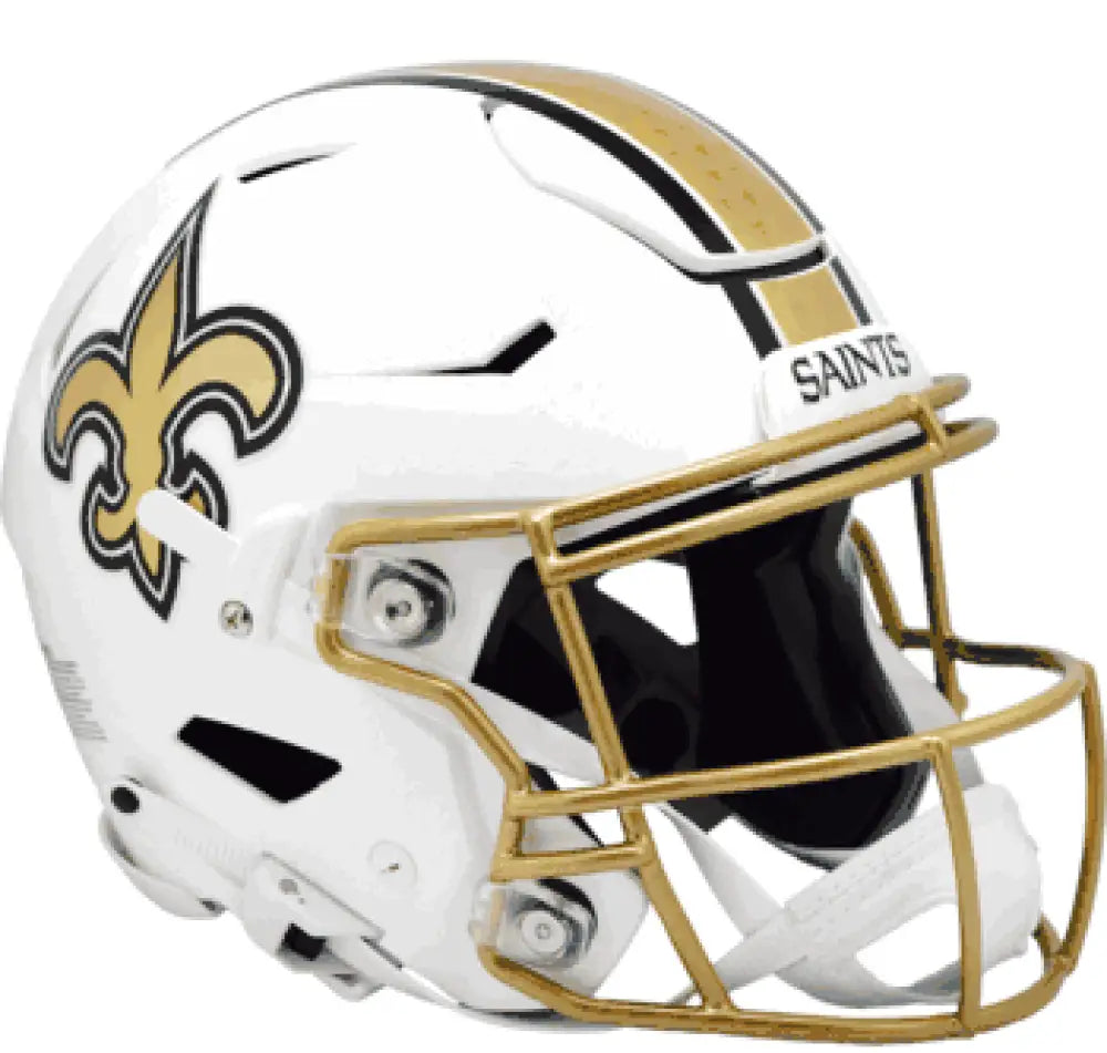 New Orleans Saints Full Size Authentic SpeedFlex Football Helmet 2025 Alternate On-Field - NFL - Helmets