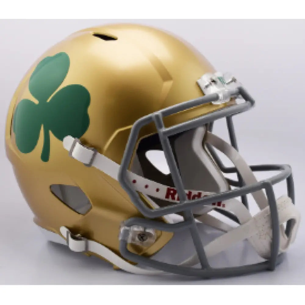 Notre Dame Fighting Irish Full Size Speed Replica Football Helmet Shamrock- NCAA - Helmets
