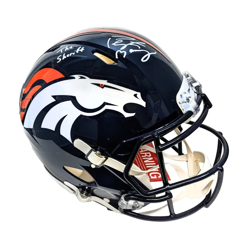 Peyton Manning Autographed Hand Signed Riddell Denver Broncos Speed Full Size Authentic Pro Football Helmet