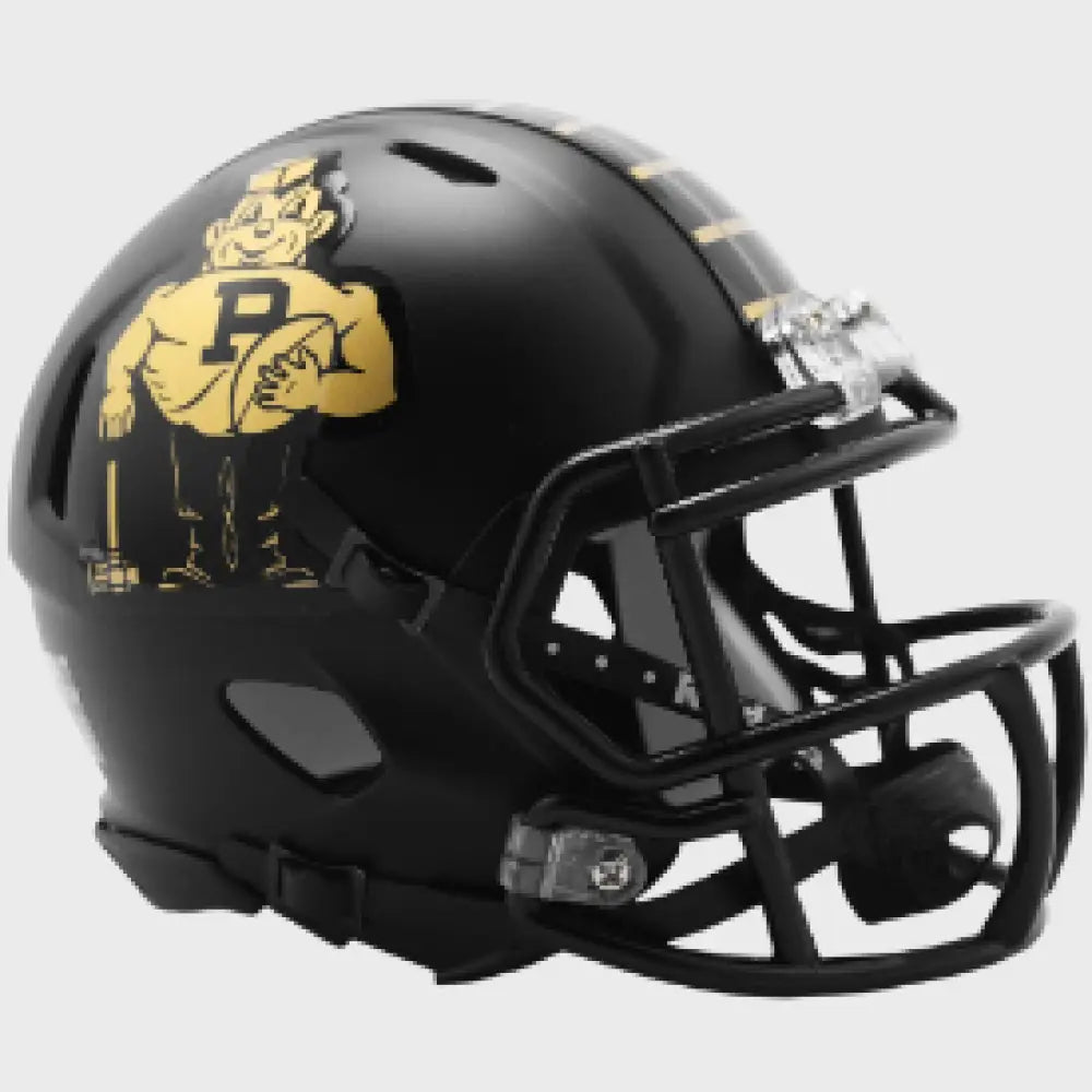 Purdue Boilermakers NCAA Mini Chrome Speed Football Helmet Vintage Pete - NCAA - Helmets