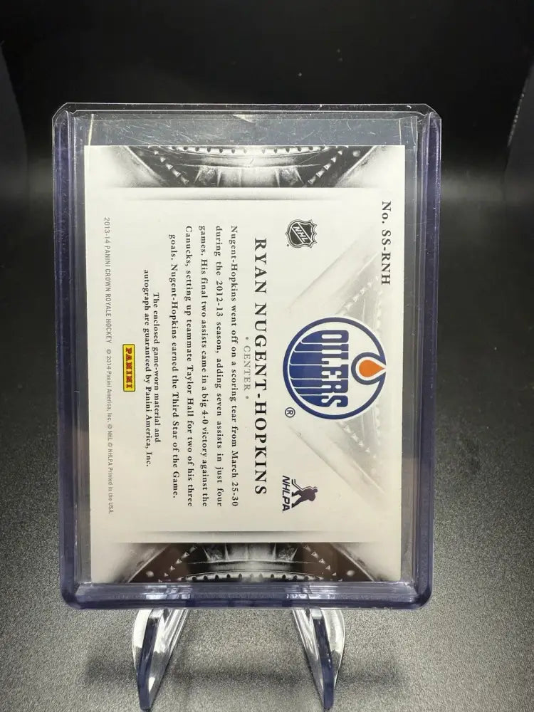 Ryan Nugent-Hopkins 2013-14 Crown Royale Silhouette Auto Patch Oilers