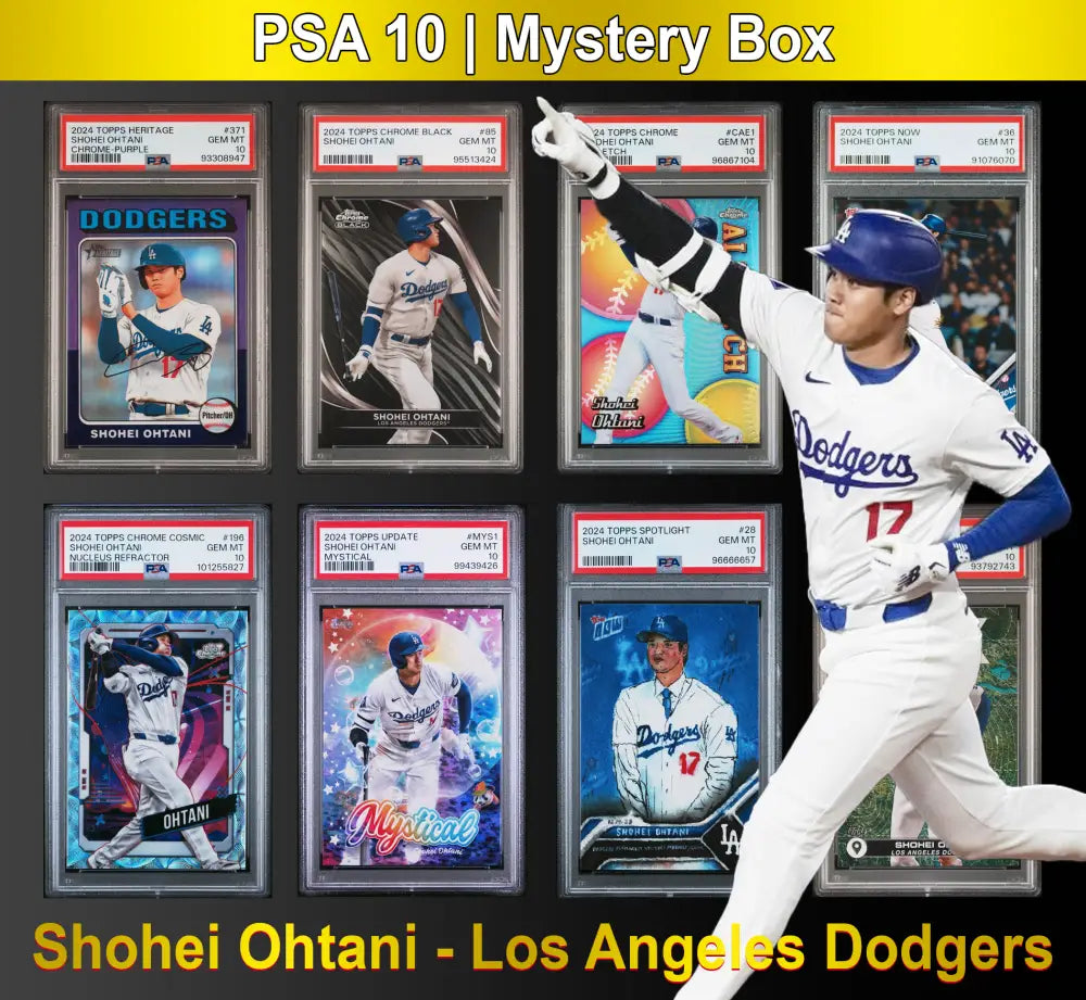 Shohei Ohtani PSA 10 Graded Los Angeles Dodgers Baseball Card Mystery Pack - Baseball Mystery Boxes – Sealed Packs