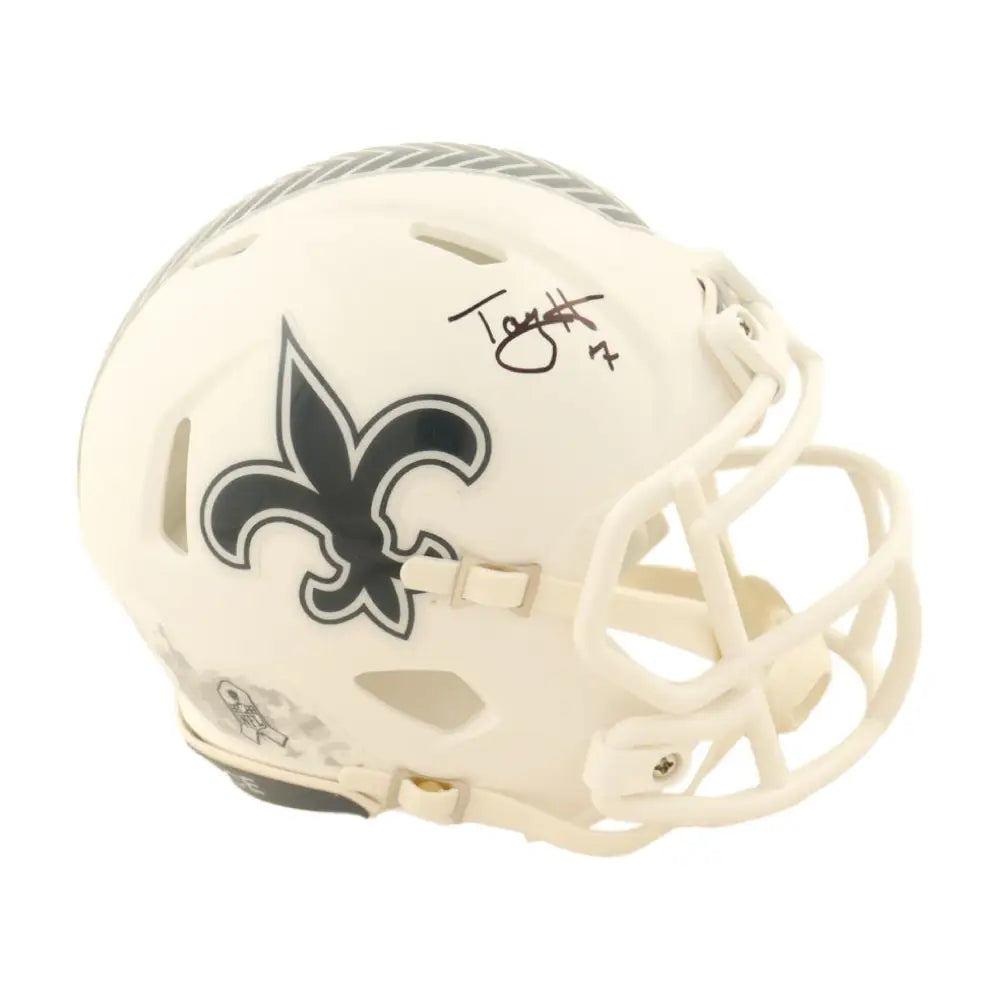 Taysom Hill Autographed Salute To Service 2024 Speed Mini Helmet - Football Memorabilia