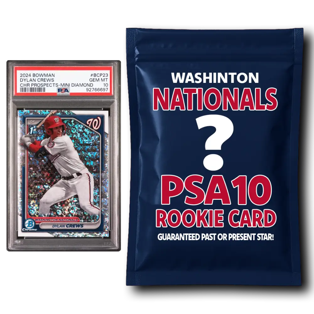 Washington Nationals PSA 10 Graded Rookie Card Mystery Pack - Baseball Mystery Boxes – Sealed Packs Cards & Collectibles