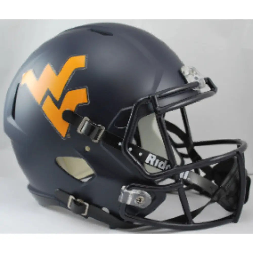 West Virginia Mountaineers Full Size Speed Replica Football Helmet - NCAA - Helmets
