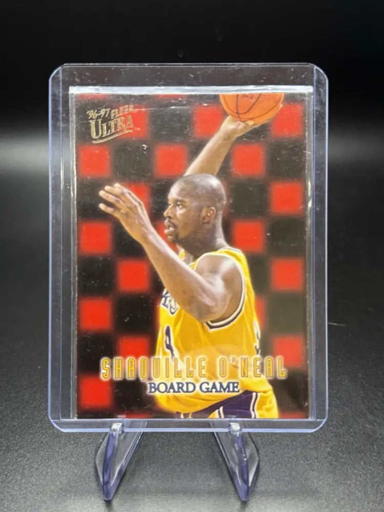 1996-97 Fleer Ultra Shaquille O’Neal Board Game Insert #14 Lakers HOF Rare