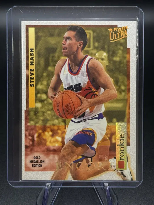 1996-97 Fleer Ultra - Encore Rookies Steve Nash #G-273 Gold Medallion Edition...