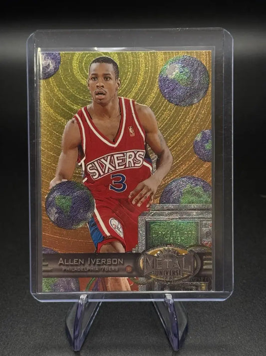 1997-98 Metal Universe - Allen Iverson #20 Reebok Silver