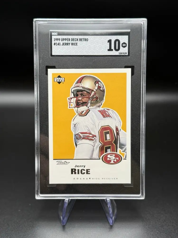 1999 Upper Deck Retro Jerry Rice #141 SGC 10 Gem Mint HOF 49ers WR Legend