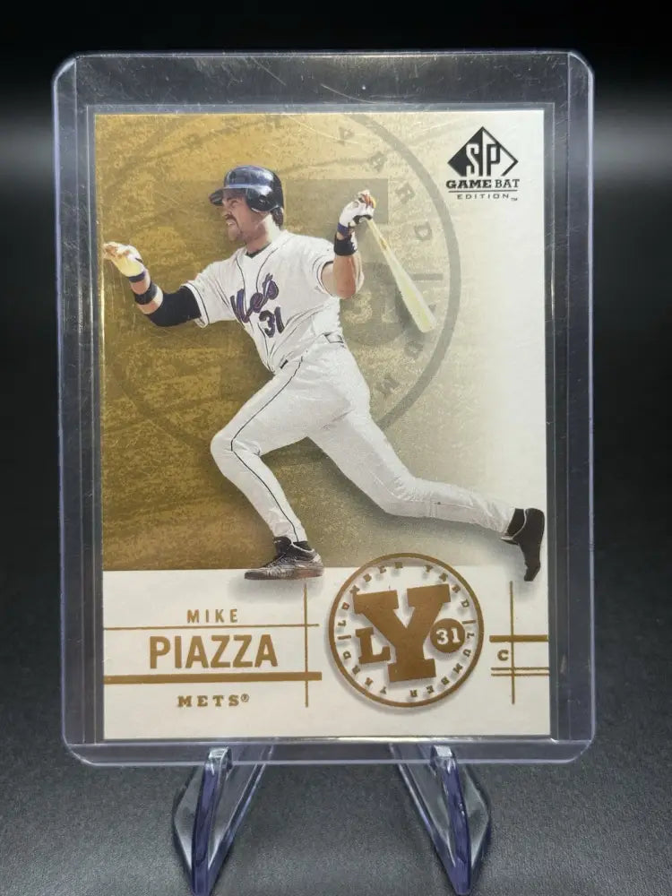 2000 SP Game Bat Edition Mike Piazza #Y10 Mets Catcher Game Used Bat Insert