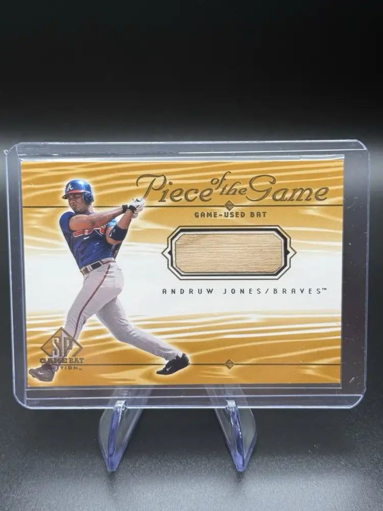 2000 Upper Deck SP Game Bat Edition ANDRUW JONES Relic Piece of the Game  BRAVES