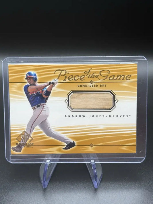 2000 Upper Deck SP Game Bat Edition ANDRUW JONES Relic Piece of the Game  BRAVES