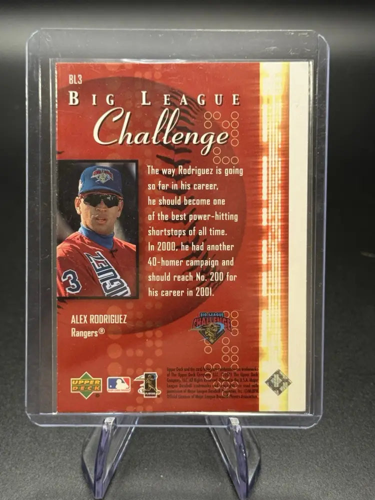 2000 Upper Deck Sweet Spot Alex Rodriguez Big League Challenge #BL3 Insert