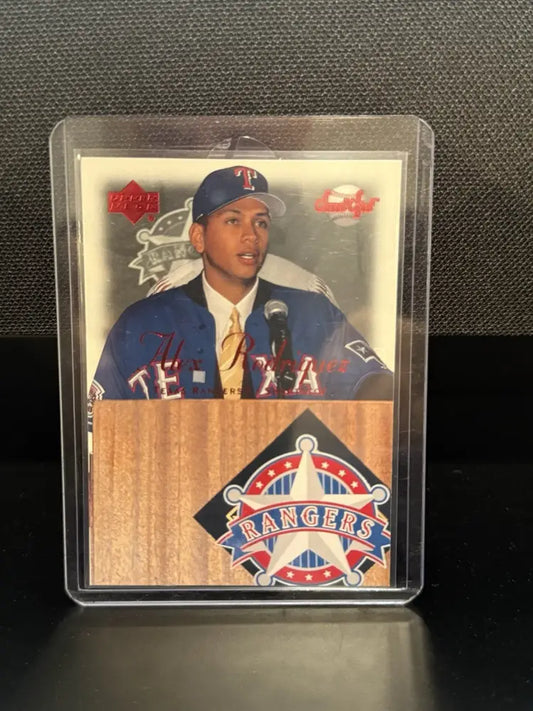 2001 Upper Deck Alex Rodriguez Texas Rangers #16 Baseball Card Press Conference