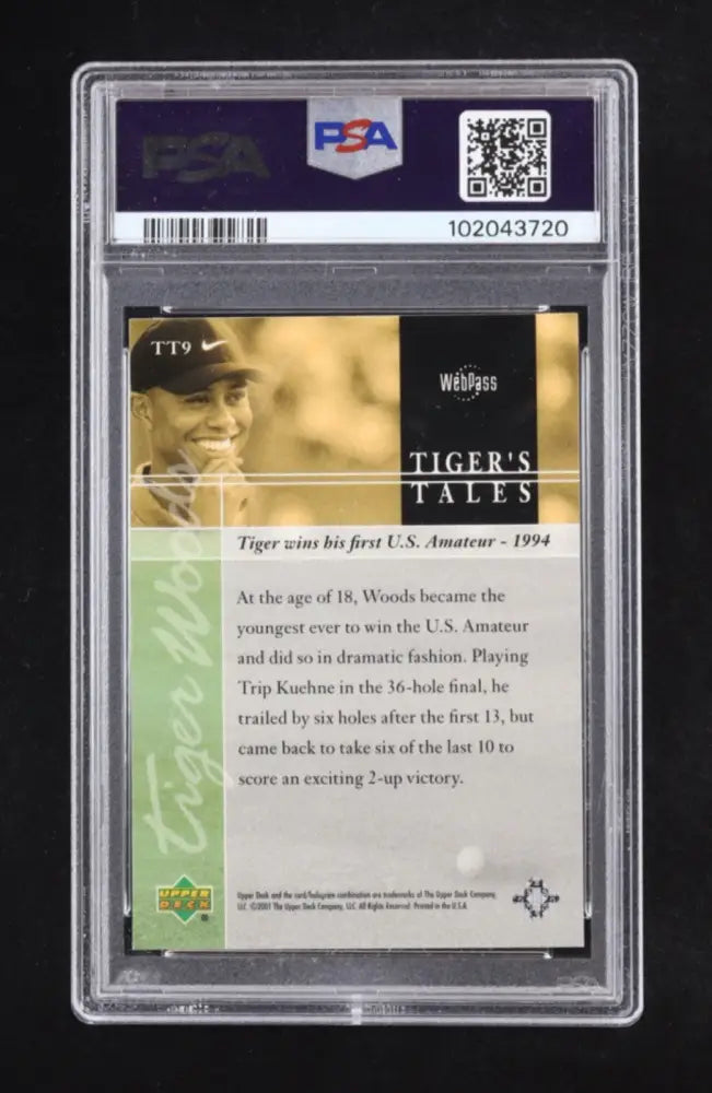 2001 Upper Deck - Tiger's Tales Tiger Woods #TT9 (RC)
