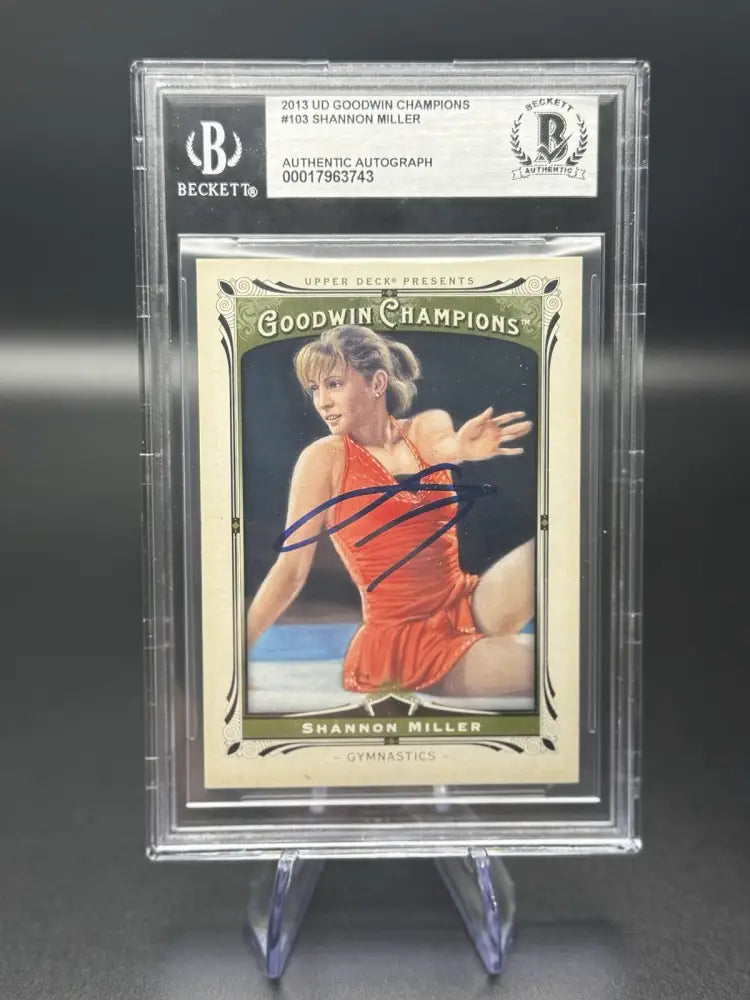 2013 UD Goodwin Champions Shannon Miller Auto #103 Beckett Authentic Gymnastics