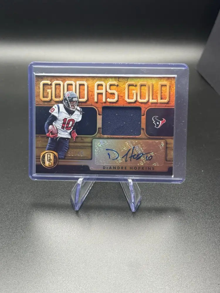 2019 Panini Gold Standard - Good As Gold DeAndre Hopkins #GAG-DH /49 (AU, MEM)
