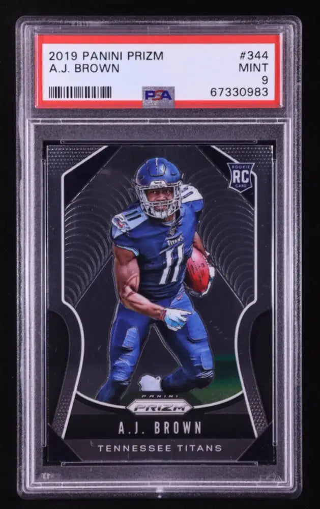 2019 Panini Prizm - Rookies A.J. Brown #344 Silver Prizm (RC)
