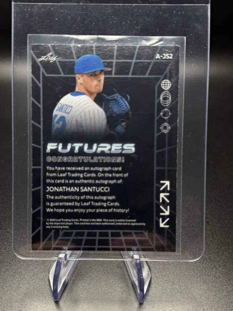 2021 Leaf Futures Jonathan Santucci Auto RC #37/149 Prospect Rookie Card