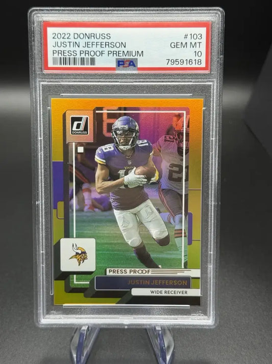 2022 Panini Donruss - Justin Jefferson #103 Press Proof Premium
